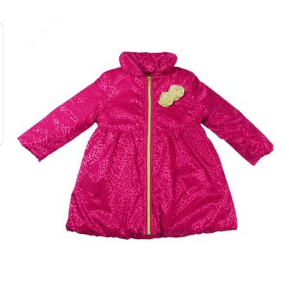 Penelope girl hot pink swing coat-24 months
